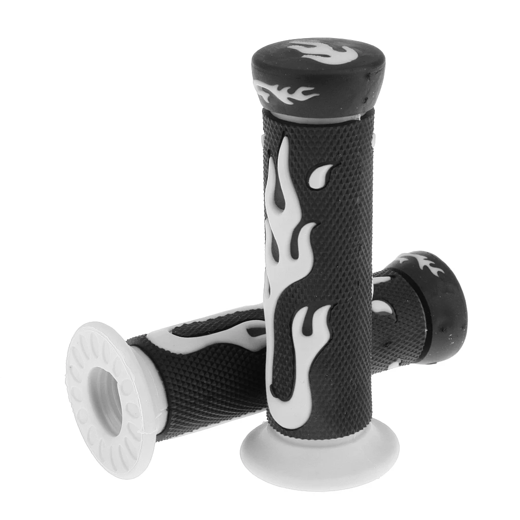 Universal 7/8'' Motorcycle Scooter Handlebar Hand Grips Rubber