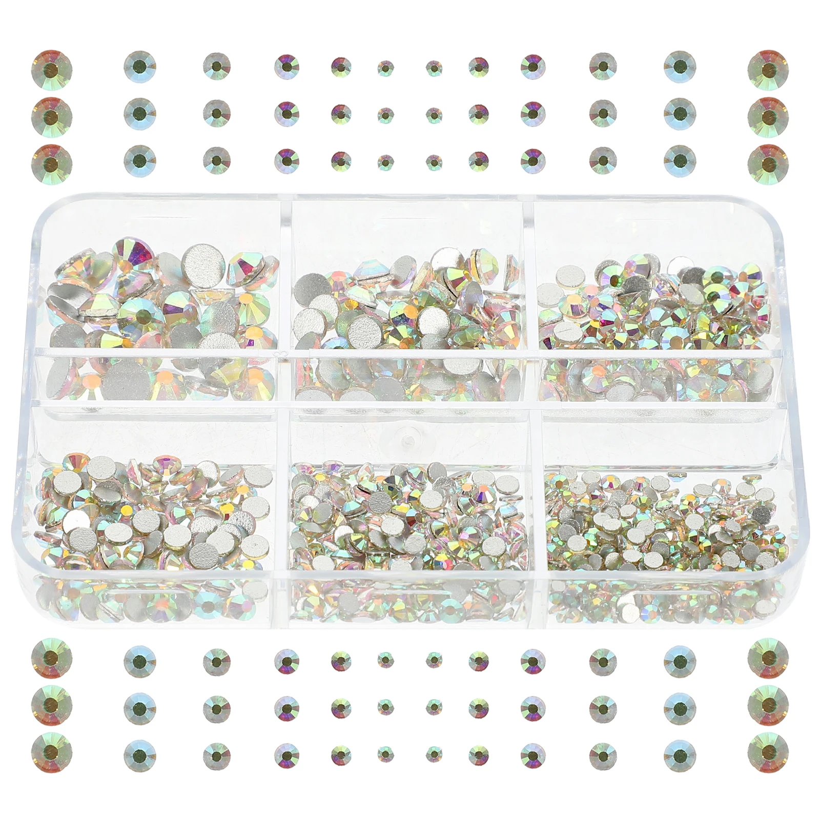 

1 Box Stickers Diy Rhinestone Charms Manicure Decor Flatback Nail Art Ornaments Smartphone Case Resin Craft