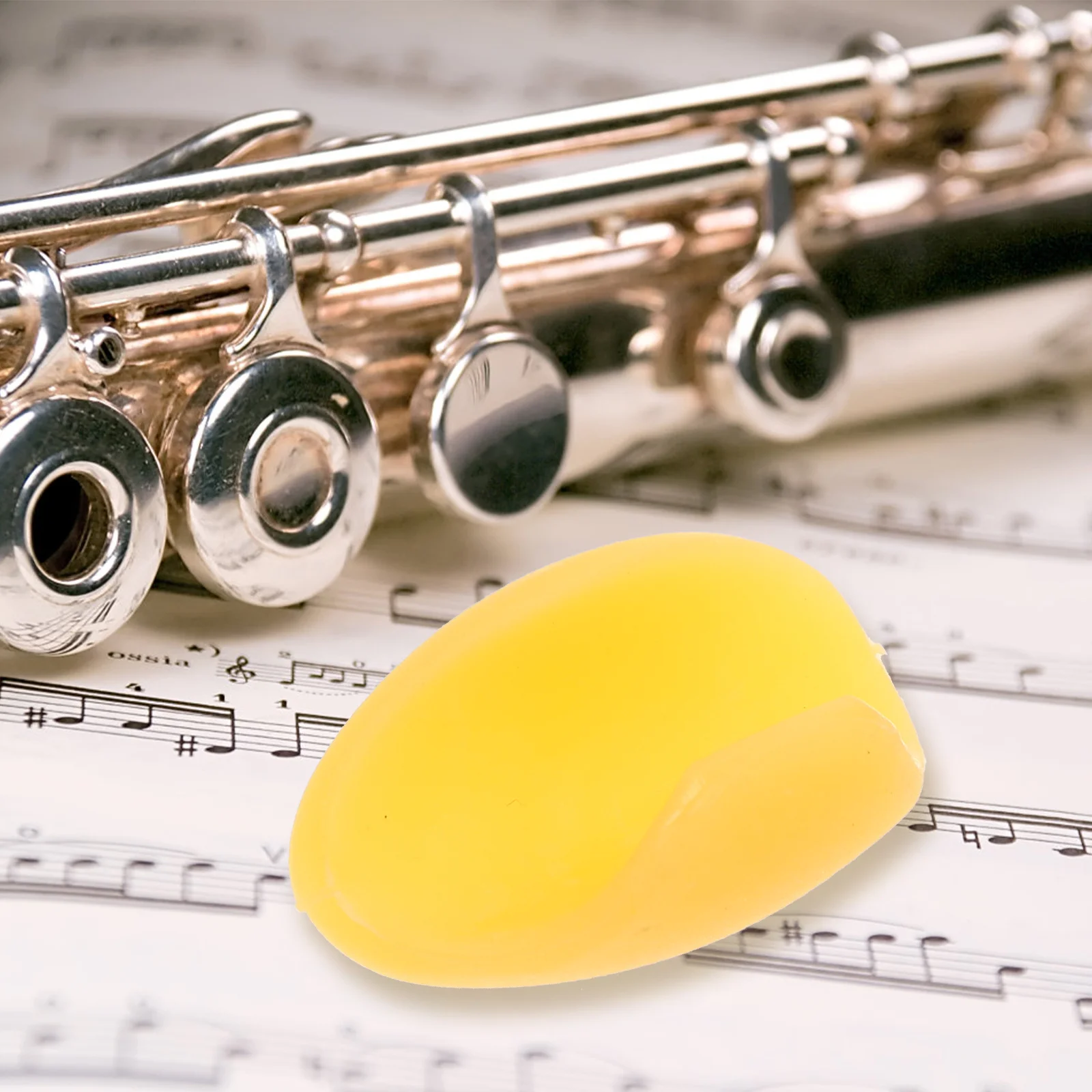 2 قطعة حامي إصبع الناي وسادة سيليكون تصميم غير قابل للانزلاق على المدى الطويل استخدام لوازم أدوات ملمس مريح