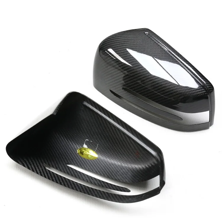 Carbon Fiber Replacement Rearview Mirror Shell  Protective Cover Housing for Mercedes-Benz W204 W212 CLA GLA