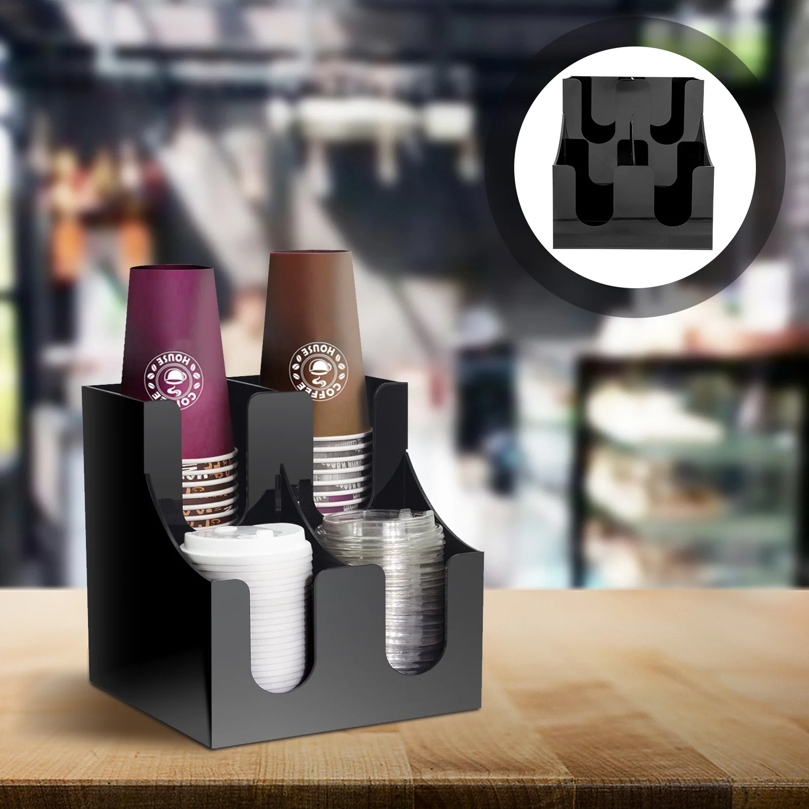 

Acrylic Paper Cup Dispenser Rack Lightweight Practical Storage Solution for Home Office Cup Dispenser Tabletop Paper Holder