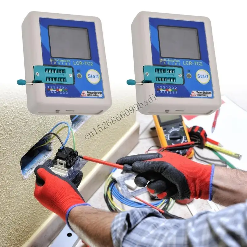 11ua портативной компонент -тестер, подходящий для транзисторных диодных конденсаторов.