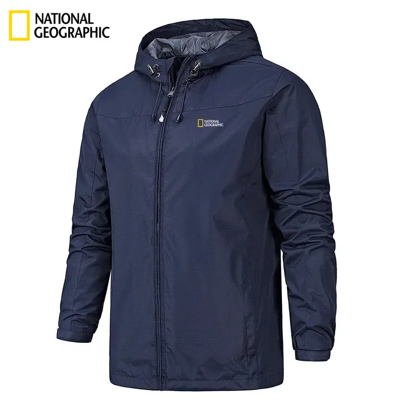 Nueva marca National Geographic chaqueta táctica militar impermeable 2025 cortavientos térmico para hombre chaqueta de piloto camuflaje con capucha