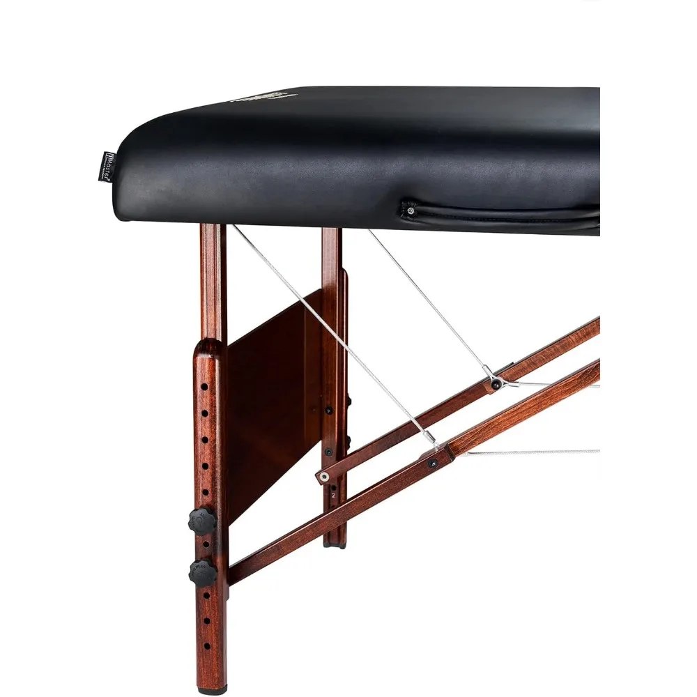 30" Del Ray Massage Table Portable Lighweight,SPA Bed Professional, Massage Therapy Table Adjustable Height, PU Leather, with F