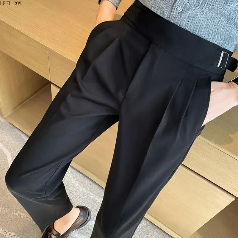 30 Color New Men\'s Suit Pants Formal High Quality Business Fashion Casual Slim Fit Ankle Trouser Male Clothing Dress Pants