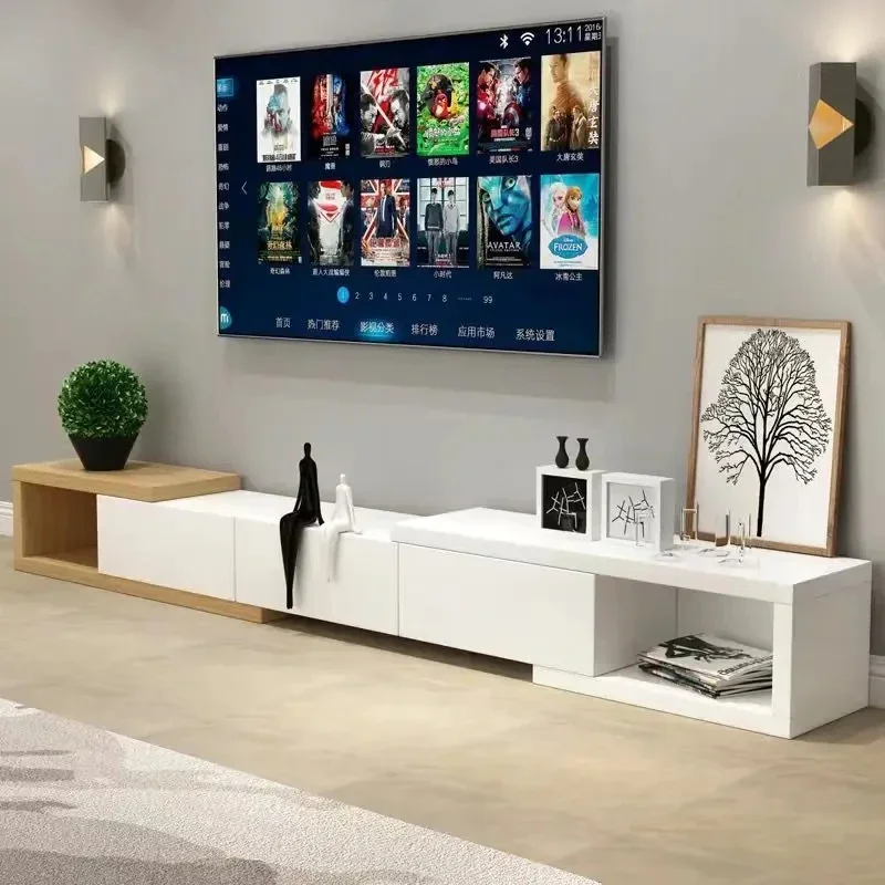 

Wood Minimalistic Tv Stand Mainstays White Design Innovative Rack Tv Table Expandable Unit Moveis Para Casa Garden Furniture