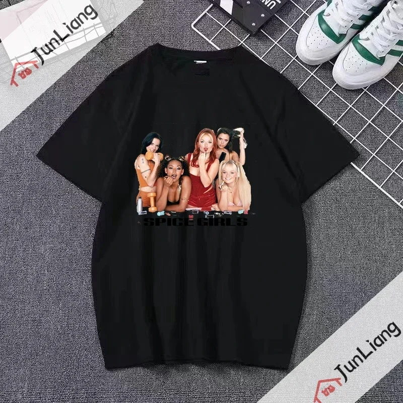 2023 New Spice Girls Women\'s Unisex T-shirt Fashion  Movie Art Leisure Street Y2k Cartoon Character Graphic T Shirts