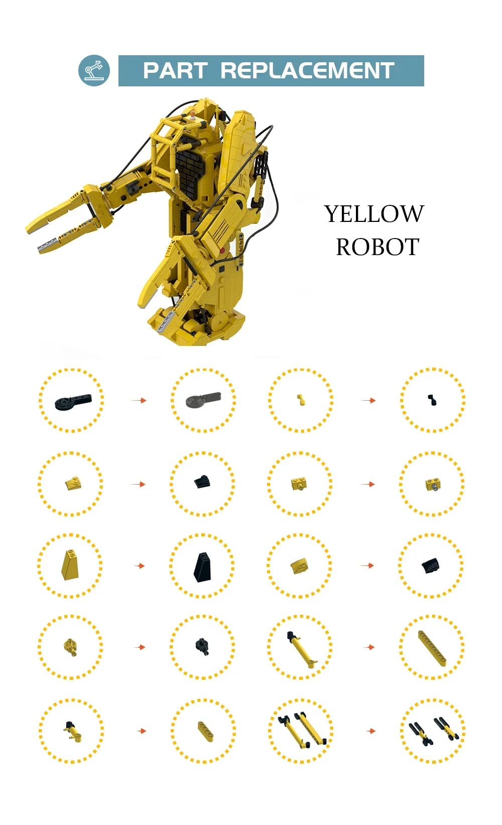 MOC Aliens Power Loader Robot Building Block P-5000 Fighting Mecha loader DIY Robot Bricks Toys Set For Children Birthday Gifts