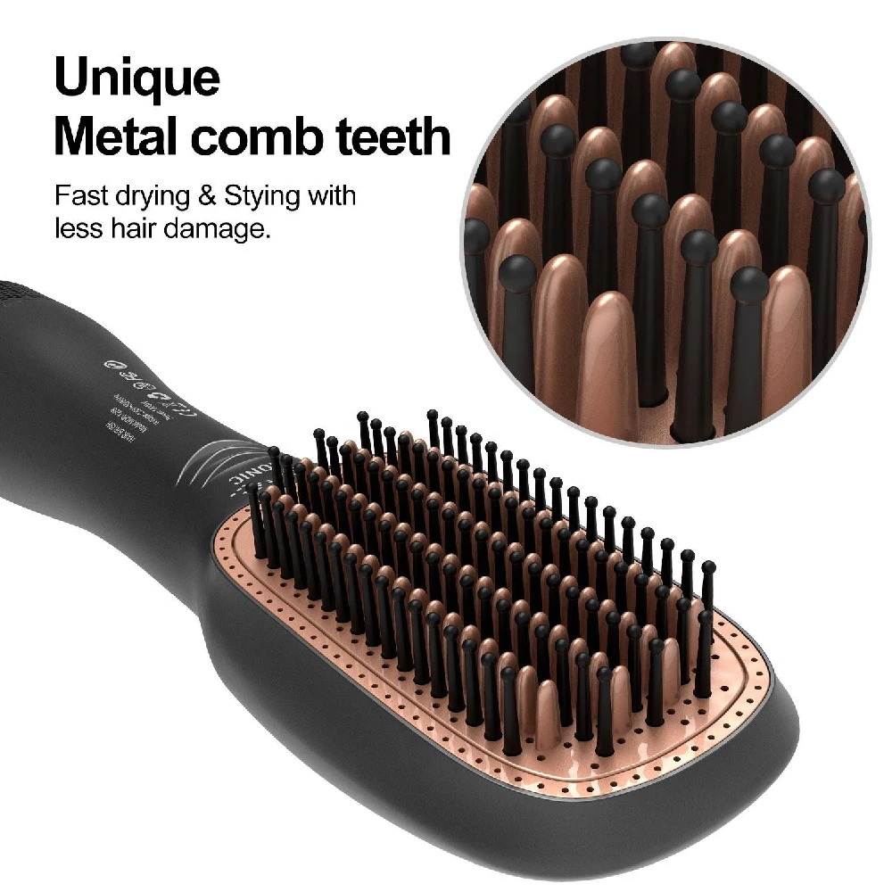 1PCS 3 in 1 Hair Dryer Brush Professional 1200W Powerful Ceramic Tourmaline 3 Heat Settings One Step Hair Dryer and Styler