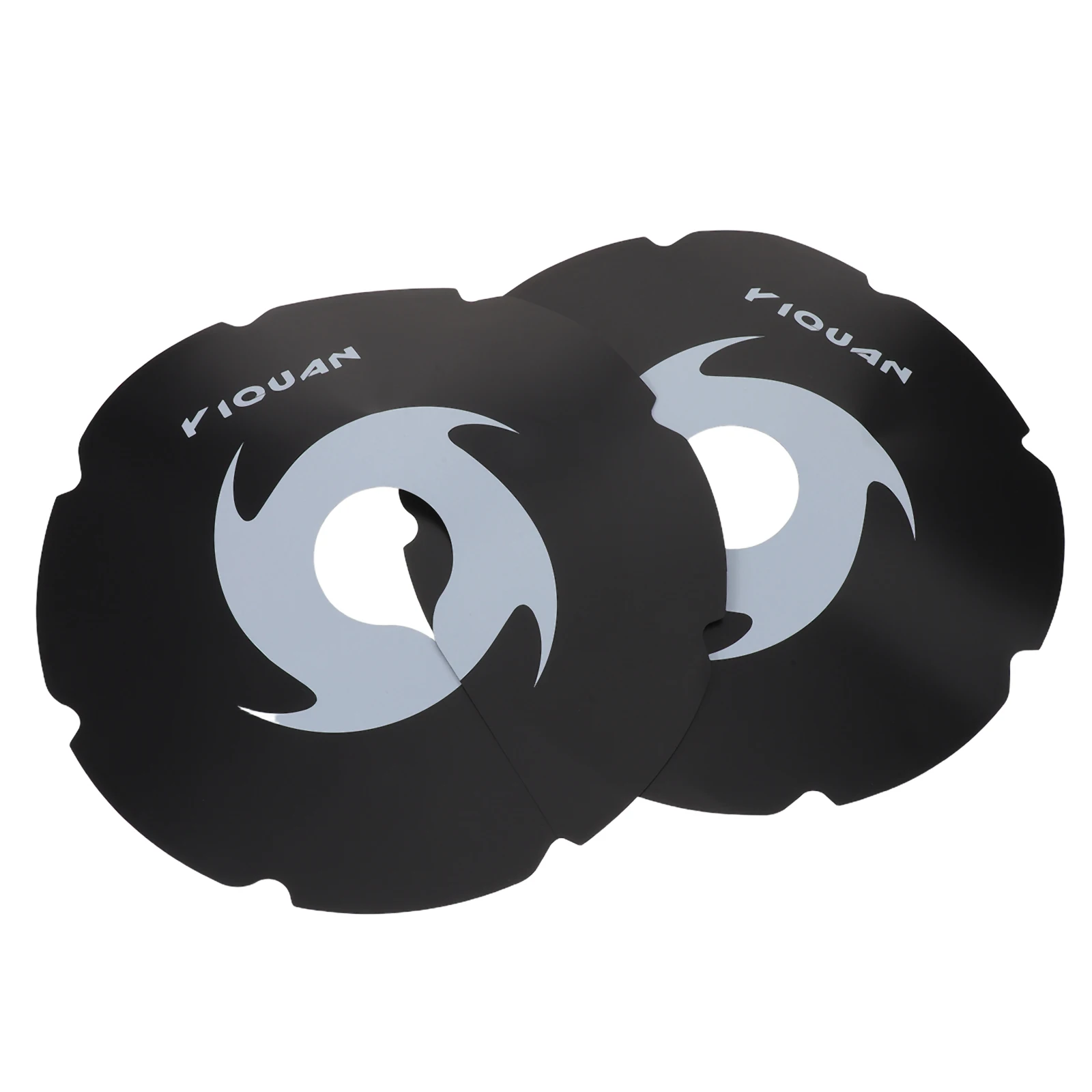 2 Pcs Bicycle Baffle Bike Disc Brake Dust Cover Protector Hub Black Accessories