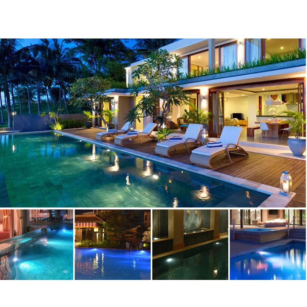 RGB LED نافورة مصباح مع جهاز التحكم عن بعد IP65 مقاوم للماء فلاش/ستروب/تتلاشى/السلس 4 تأثير الإضاءة الخفيفة لحوض السمك بركة #4