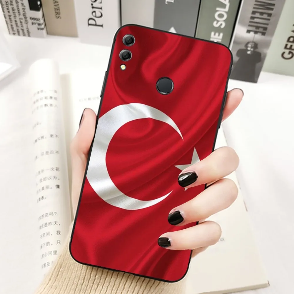 Vlag Turkse Telefoon Hoesje Voor Huawei Honor 10 Lite 9 20 7a 9x 30 50 60 70 Pro Plus Zachte Siliconen Hoes