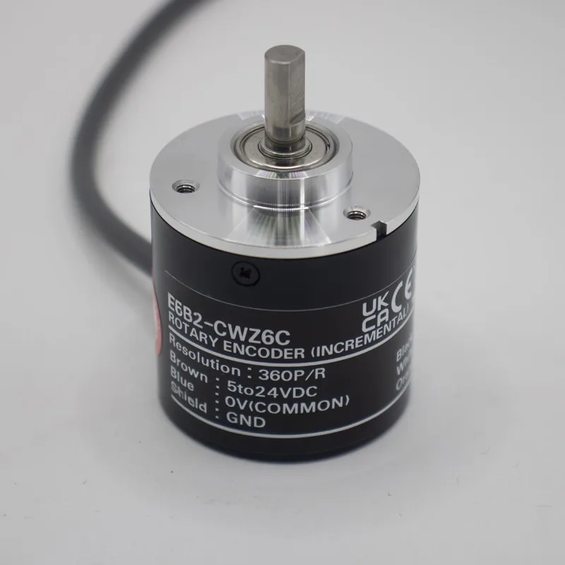 E6B2-CWZ6C Rotary Encoder 10/30/40/50/60/100/200/360/500/600/800/1000/2000P/R 5-24V DC NPN Output Rotary Switch with 2m Line 1PC