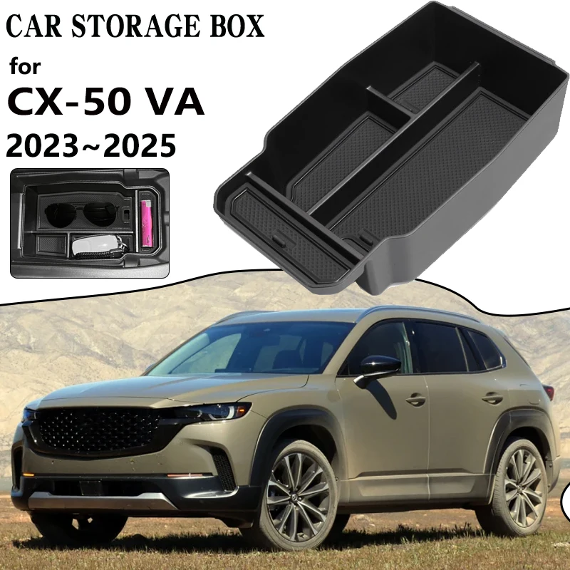 

Car Storage Box for Mazda CX-50 2023 2024 2025 CX50 Central Console Sundries Armrest Sundries Organizer Tray Holder Accessories