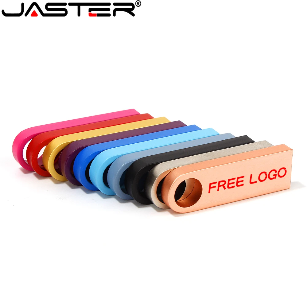 10PCS New Waterproof Metal USB Flash Drive 64GB 32GB 16GB 8GB Free Custom LOGO Pen Drive Pendrive Memory Stick External Storage