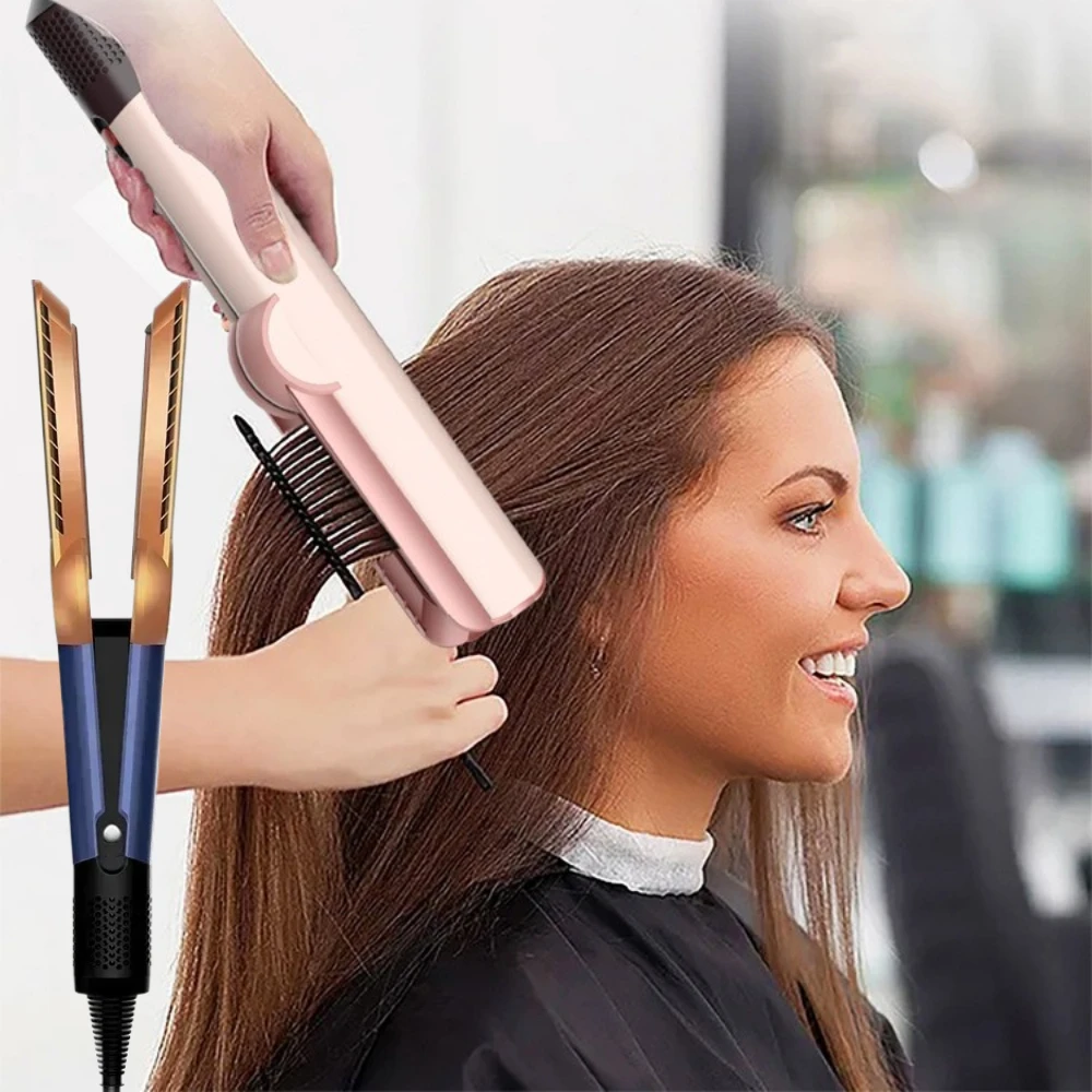 

2 IN 1 Hair Styler Dryer Straightener Negative Ion Flat Iron with 360 Swivel Cord Salon Home Styling High-qualityStraightener