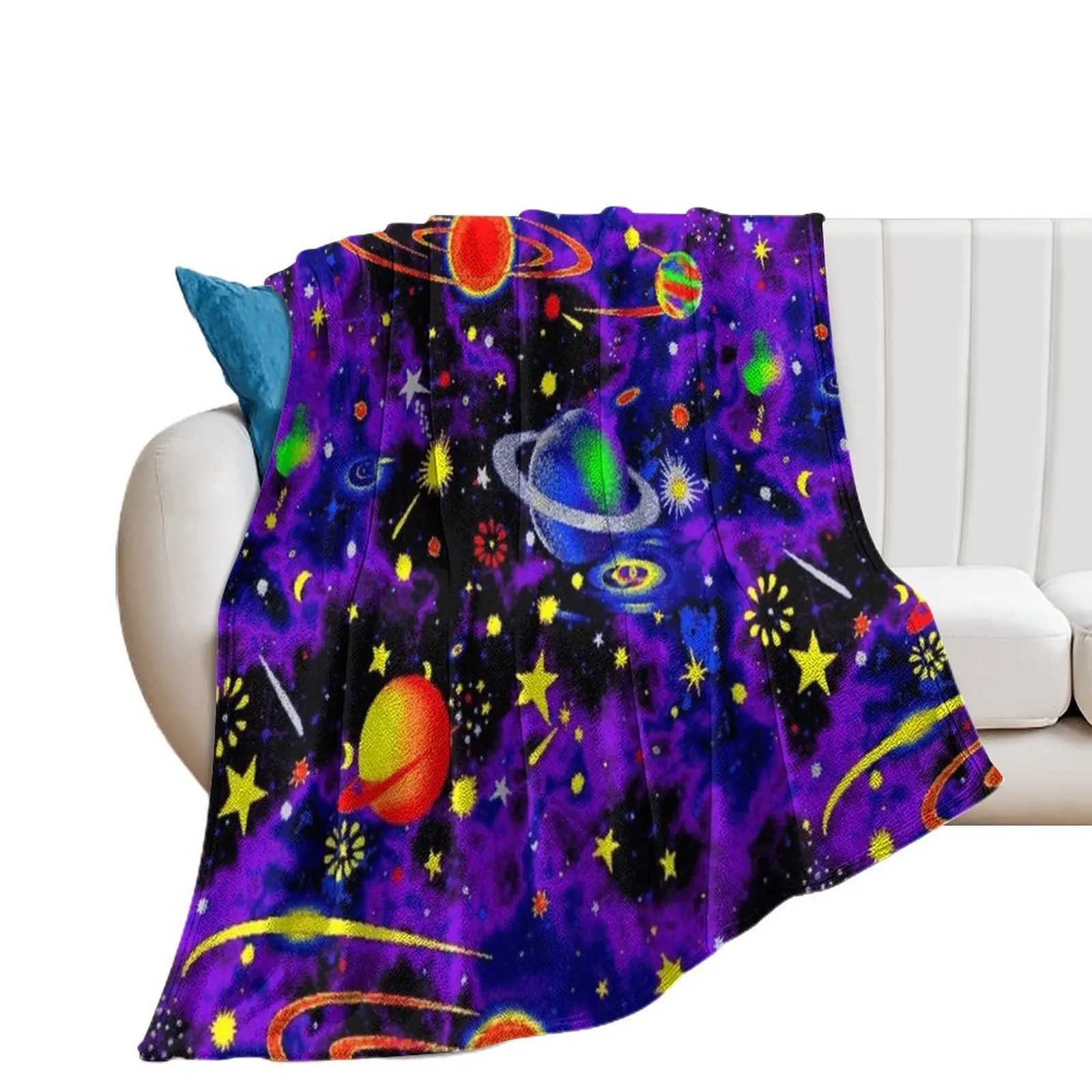 

Glow in the Dark Throw Blanket Nap Bed linens Heavy Blankets