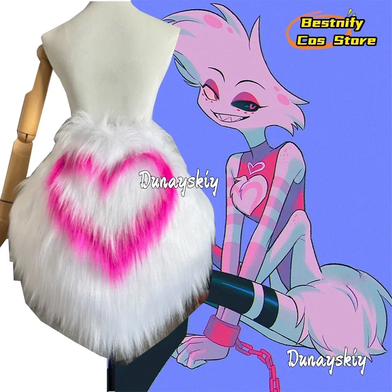 أزياء كوسبلاي هازبين كوس للفندق أزياء الملاك الغبار التأثيرية ملابس نسائية فروي الحب القلب التنانير القصيرة 2025 زي أنيمي كرنفال مثير