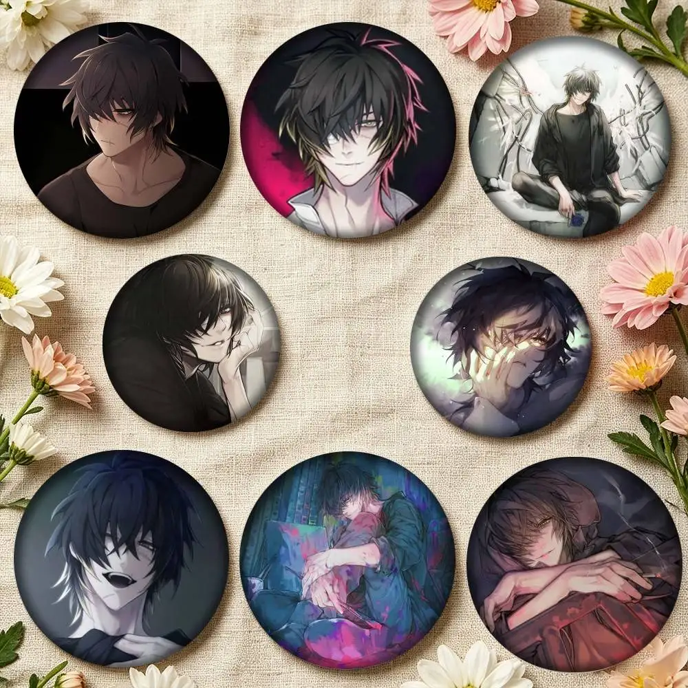 Slow Damage Towa 25mm 32mm 44mm 58mm 75mm Brooches Badges Pins for Accessories Gift