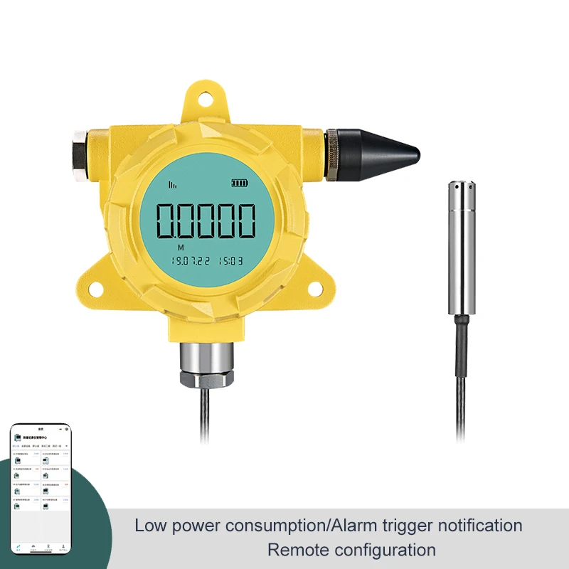 Industrial Remote Level Monitoring Device Explosion Proof Global 4G Digital Liquid Level Transmitter Hydrostatic Level Sensor