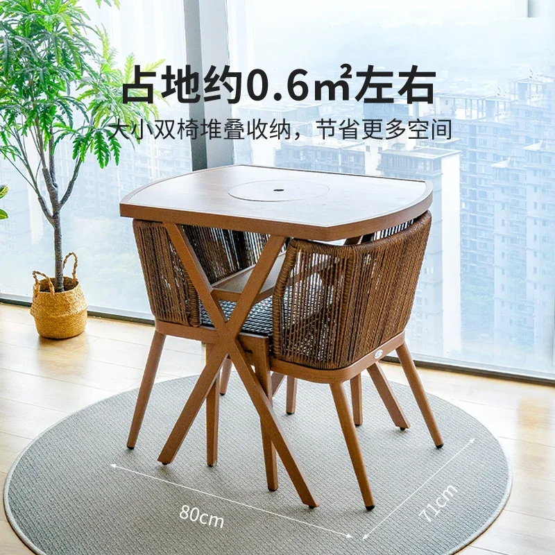 Tea table Balcony Electric ceramic stove Small tea table Multifunctional coffee table