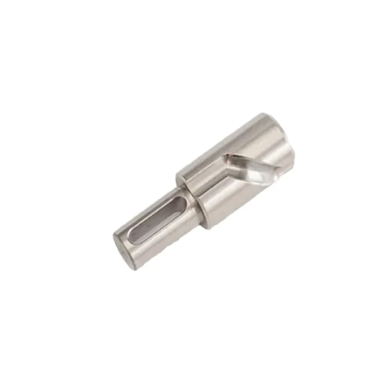 Precision CNC machining: stainless steel slotted drive shaft, special-shaped groove connection shaft, slotted stepped shaft