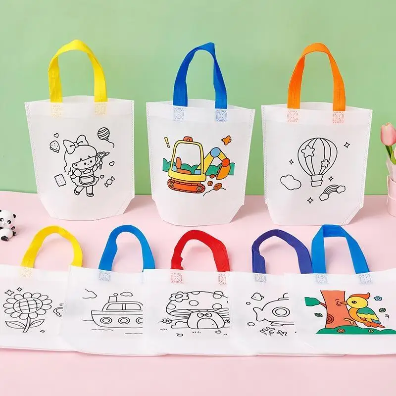 New DIY Graffiti Pack Does Not Include Colored Markers, Reusable Animal Art Party Gift Bags, Storage Accessories