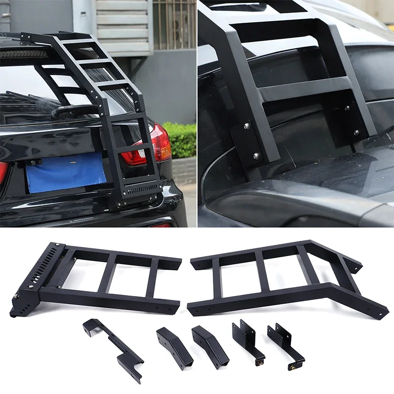 

Aluminum Alloy Black For Mitsubishi ASX 2011-2018 Car Rear Tail Door Ladder Climbing Car exterior modification accessories