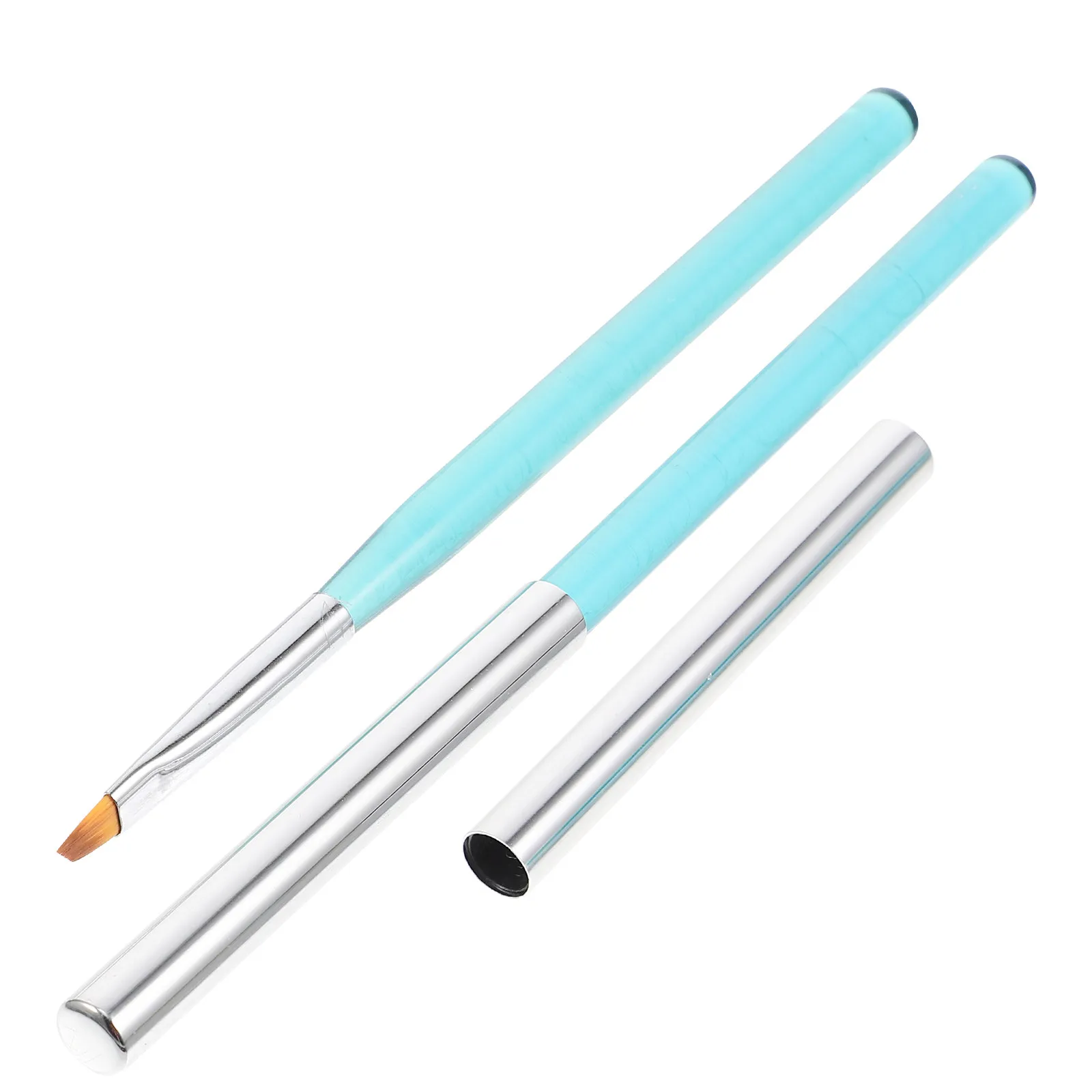

2Pcs Nail Clean Up Brushes for Art Manicure Sturdy Small Nail Tools Set Dust Brush for Acrylic Nails