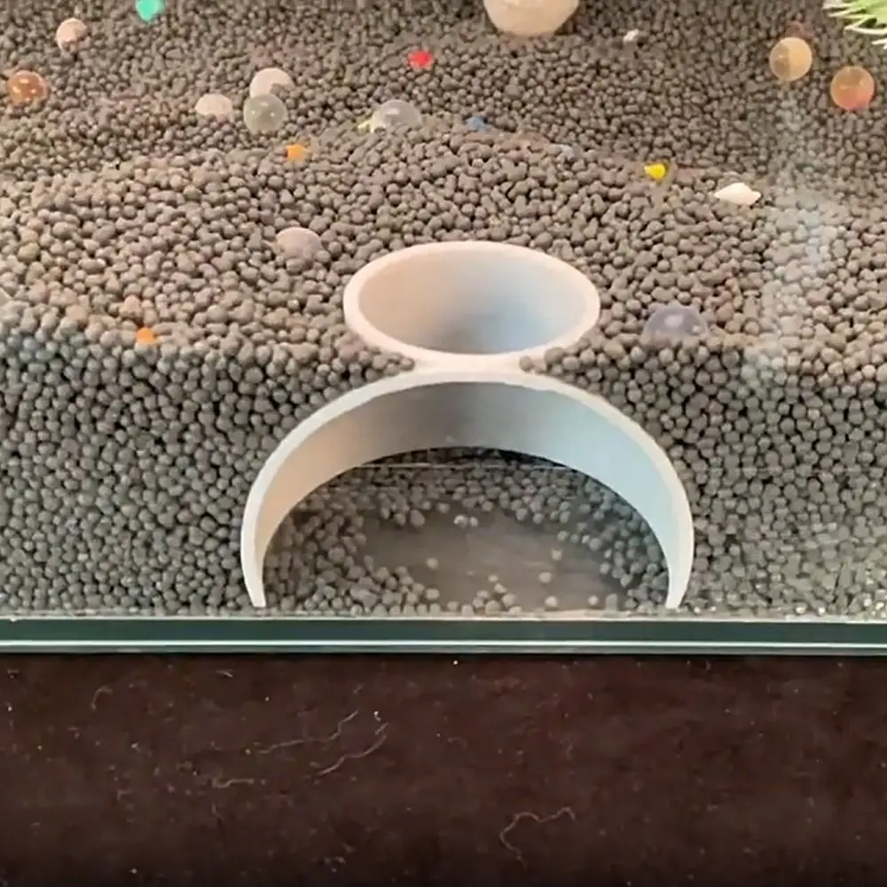 

3D Print Aquarium Underground Tunnel Artificial Plastic Fish Shrimp Hide Caves Decorative Fish Breeding Nest