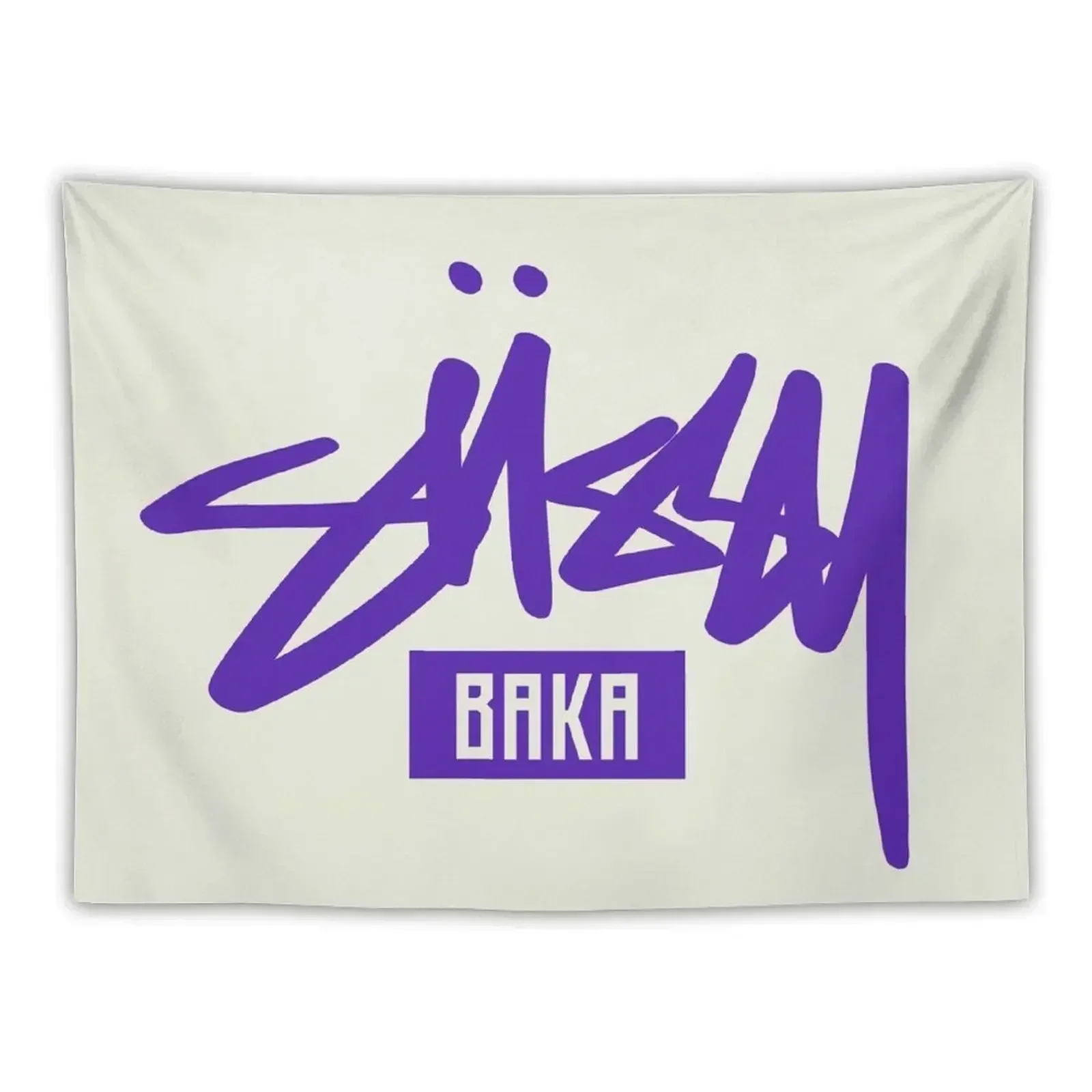 Sussy Baka - Japanese Stupid meme Graffitty style Streetwear Funny Pet Mat Bandana Dummy Tapestry Wall Mural Tapestry