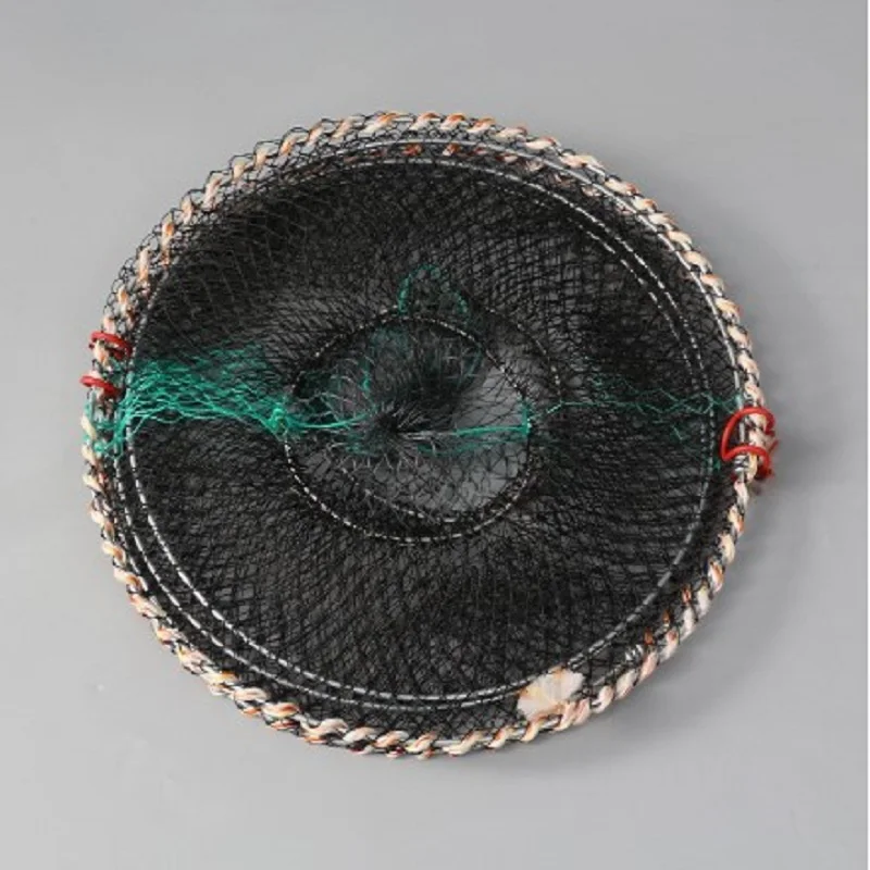 Fishing Nets  Crayfish Crab Trap Net Shrimp Lobster Cage Collapsible Portable Fishing Accessories Fishing Shrimp Cage Fish Cage