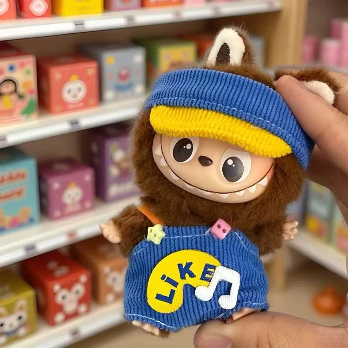 

Mini Labubu 4.0 Plush Doll's Clothes forFor Love Series Stylish Overalls Set DIY Outfit Accessories Gifts