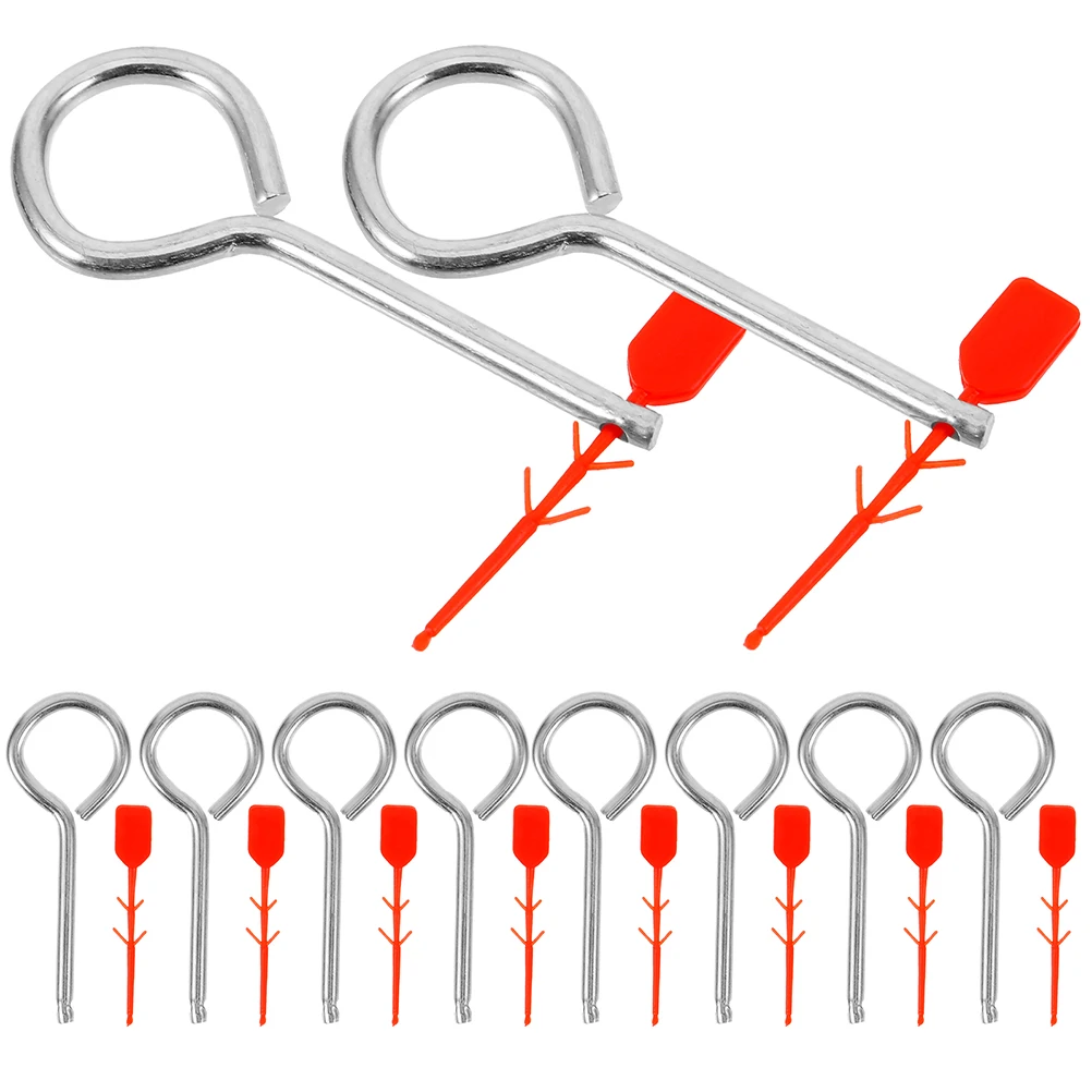 

20 Sets Fire Extinguisher Pins Seals Safety Plastic Labels Latch Attachments Replacement Parts Emergency Tools Kits