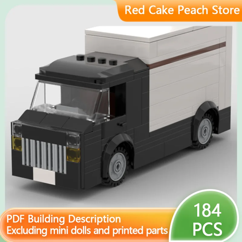 

City Car Model MOC Building Bricks Van-Type Transport Truck Modular Technology Children Holiday Gifts Assemble Toys Suit