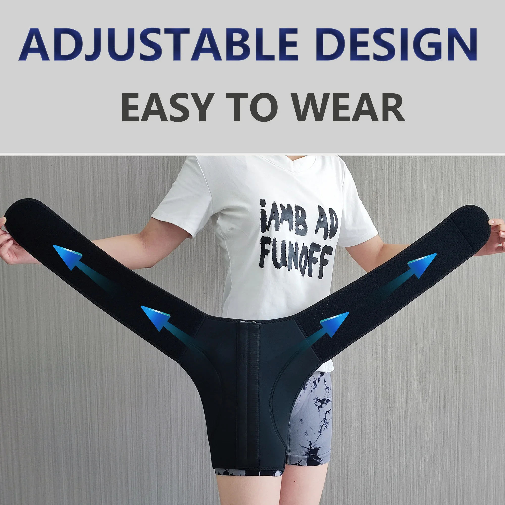 Hip Brace Sciatica Pain Relief Devices-Sacroiliac Belt,Compression Wrap for Hamstring Joints Hip Pain-Adjustable Nerve Brace