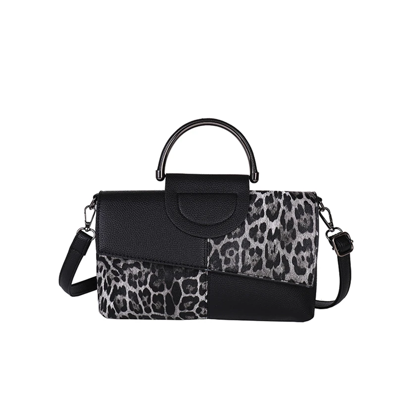 

Стильная женская сумка с леопардовым принтом из искусственной синтетической кожи с клапаном, осенняя новая винтажная сумка через плечо большой вместимости