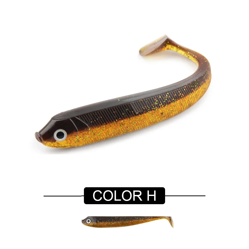 Spinpoler Weicher Angelköder 7,5 cm 9,5 cm 12,5 cm Shad Swimbait T-Schwanz Gummi Fake Fish Wobbler Bass Hecht Köder Aritificial Silikon