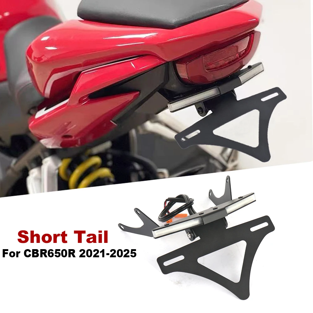 

Motorcycle accessories Rear License plate holder Tailstock Bracket Turn Light kit For Honda CBR650R CB650 R 2021-2025