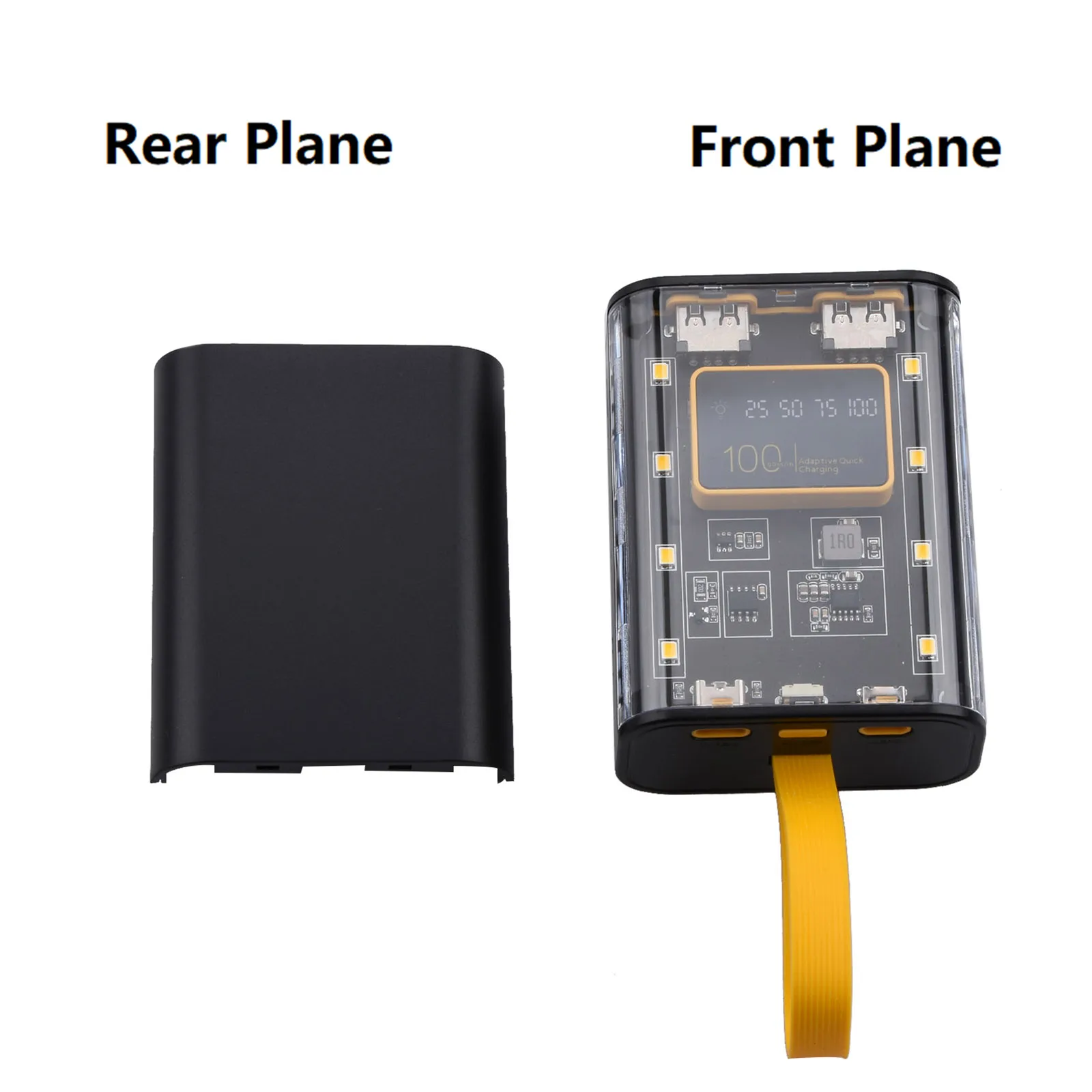DIY Free Welding Power Bank Box For 3*18650 Battery 10W 5V 2A Fast Charging Case Charger Shell With Digital Display Screen