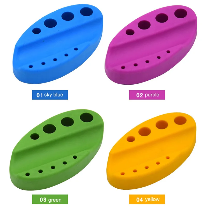 Oval Silicone Cup Rack Color Rack Semi-Permanent Ink Cup Holder Embroidery machine Stand can put Handwriting pen, cotton swab