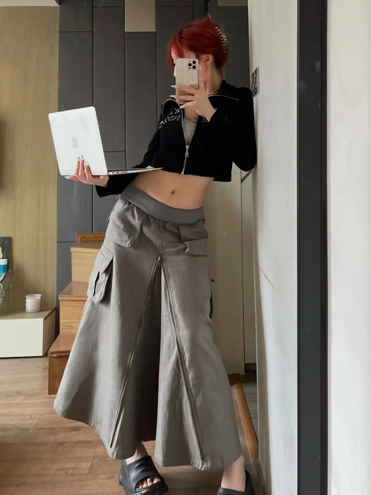 

Американская рабочая одежда в стиле ретро, юбка-миди, летняя новая дизайнерская прямая повседневная юбка с высокой талией, длинная юбка трапециевидной формы