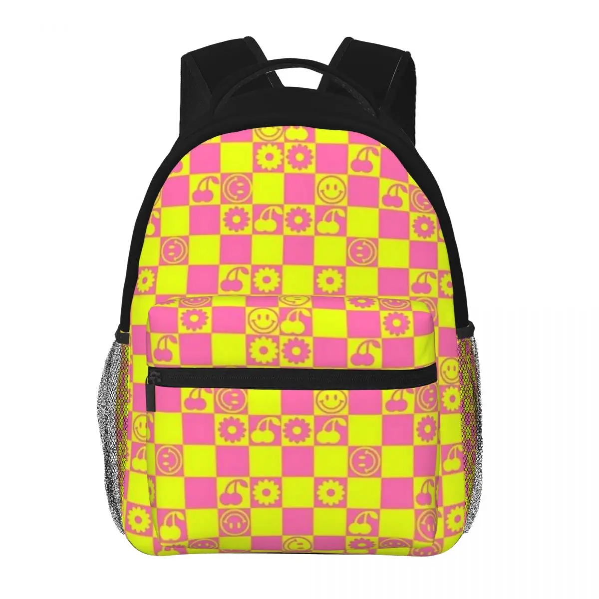 HAPPY checkers-highlighter mochila impermeable para hombres y mujeres, bolsa trasera ultraligera para hombres, bolsa de libros, 16 pulgadas