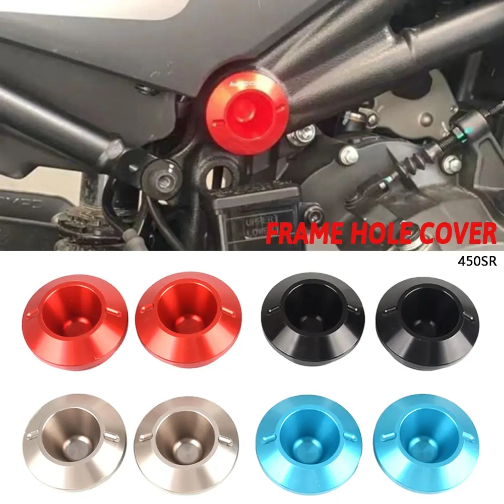 Motorcycle FOR CFMOTO CF MOTO 450SR 2022 2023 2024 450 SR Parts Frame Hole Insert Cap Carved Decorative Cover Plug Kit Swing Arm