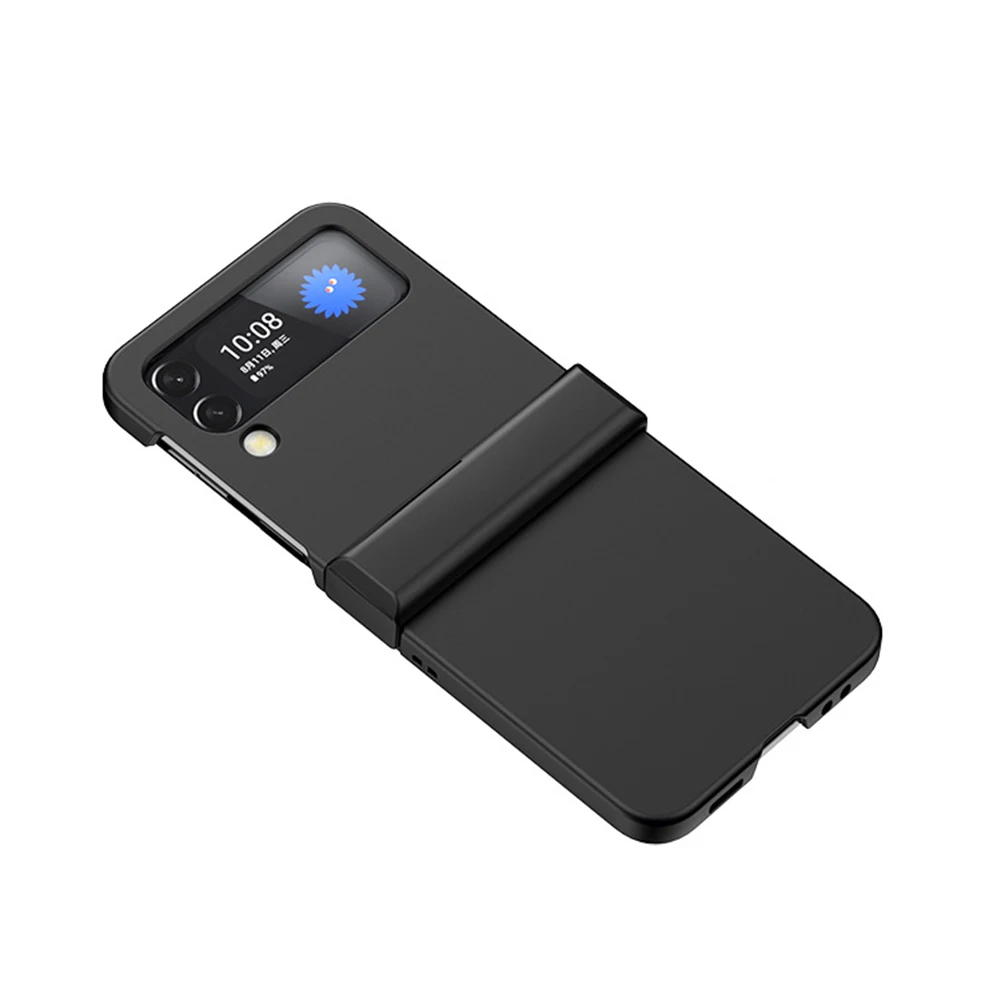 ฝาครอบพลาสติกกันกระแทกแบบบางพิเศษสำหรับ Galaxy Z Flip4 5G, ฝาครอบปกป้องเต็มรูปแบบด้านหลัง