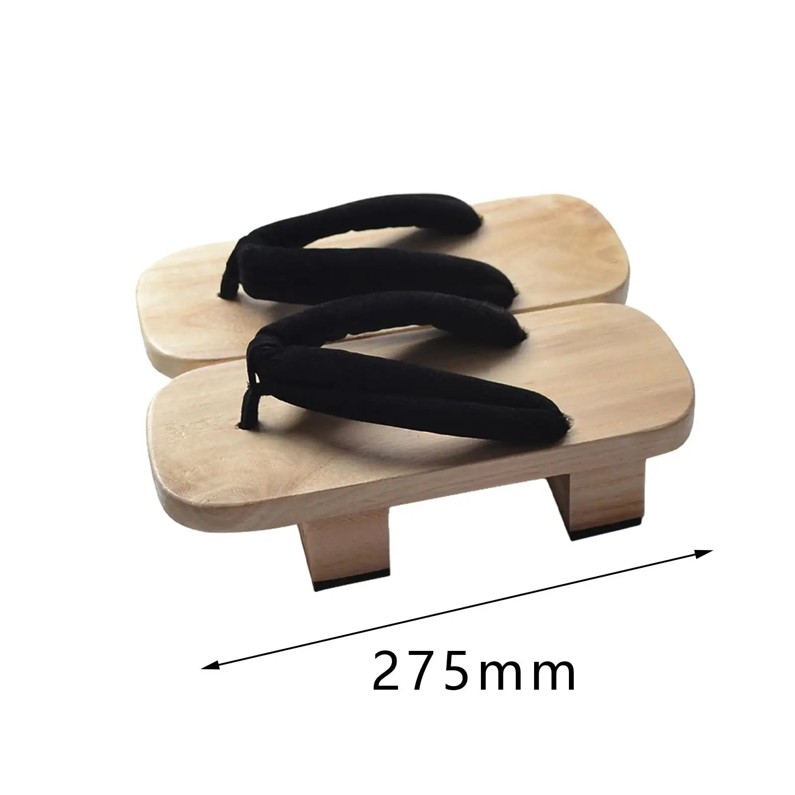 Japanese Wooden Clogs Japanese Style Casual Flip Flops Portable with Tabi Socks Slippers Sandals Japan Shoes for Apartment Daily