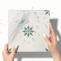 12PCS Scandinavian Minimalist Style Floor Stickers Waterproof Wear-Resistant Home Decorative Self-Adhesive Ceramic Tile Stickers 2