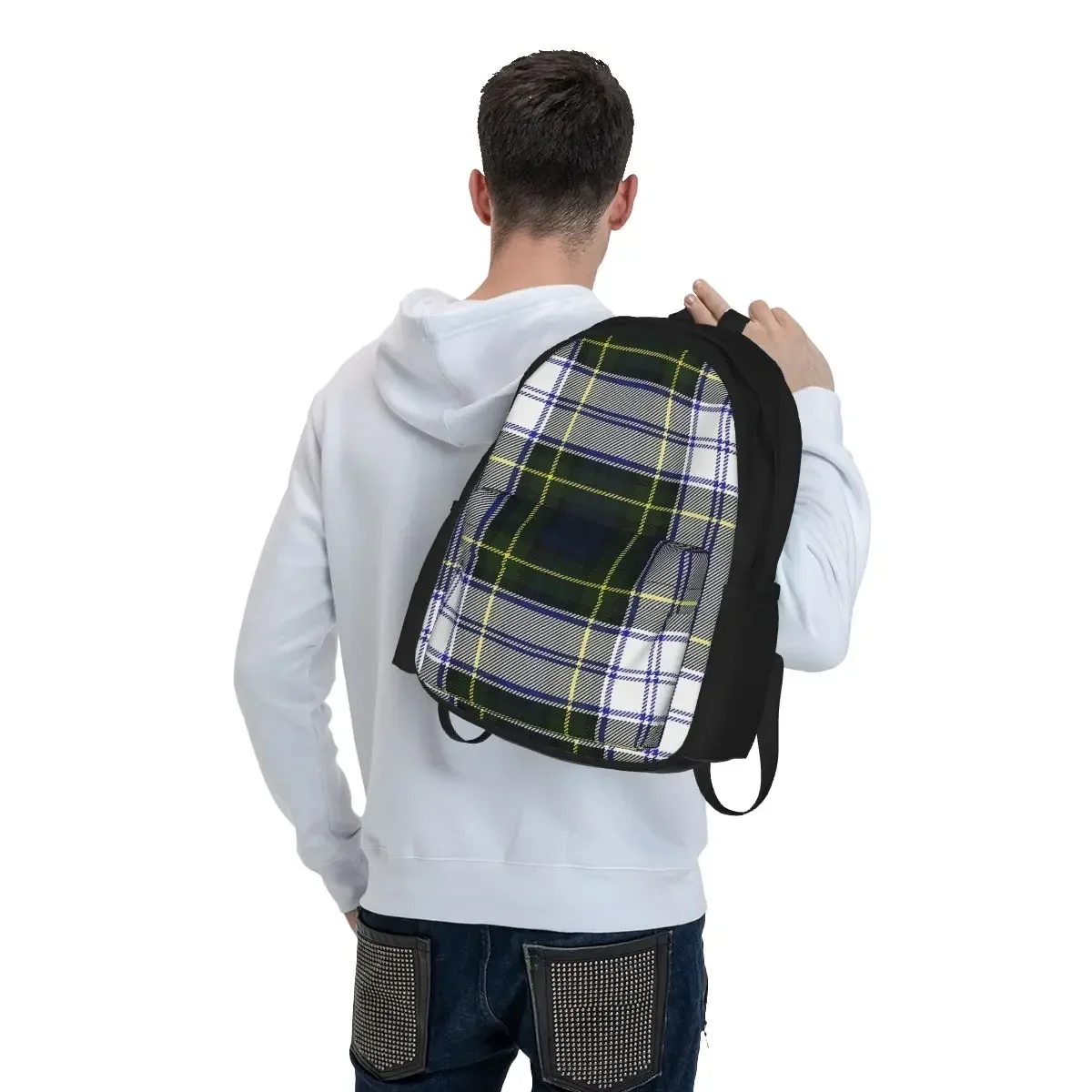 Gordon Dress Tartan Plaid Backpacks Boys Girls Bookbag Students School Bags Cartoon Kids Rucksack Travel Rucksack Shoulder Bag