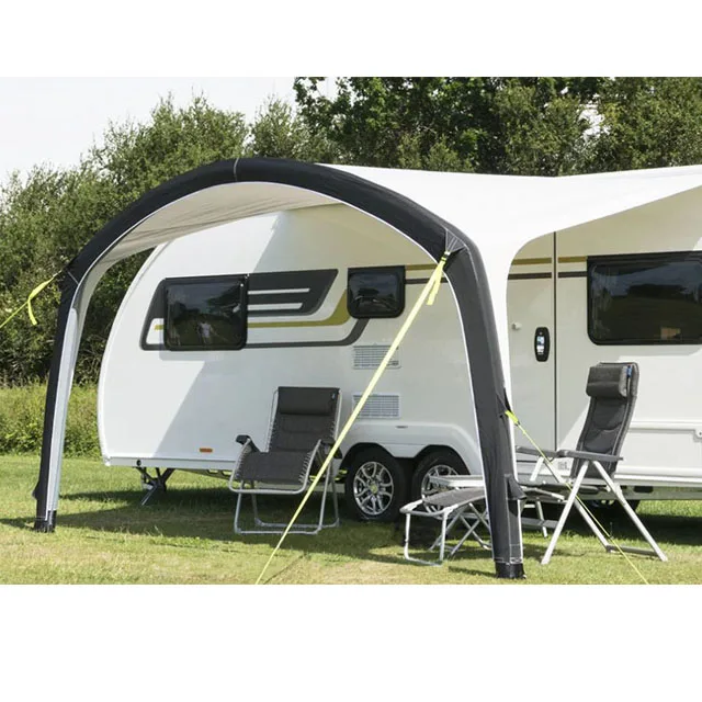 Movable Sliding Stand Homey Drainage Large Camper Van Tent Rv Awning Caravan