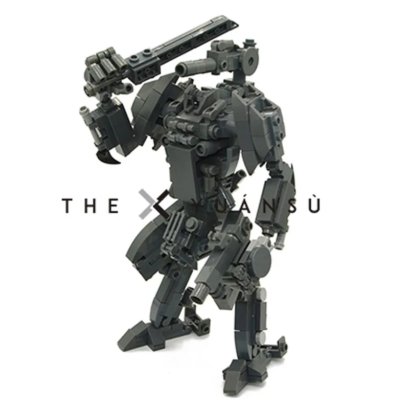 

Action Figure Robots Model Toys For Kids Mecha Warrior Building Blocks Toys For Children 18cm Anime Soldier Assemble Bricks MOC